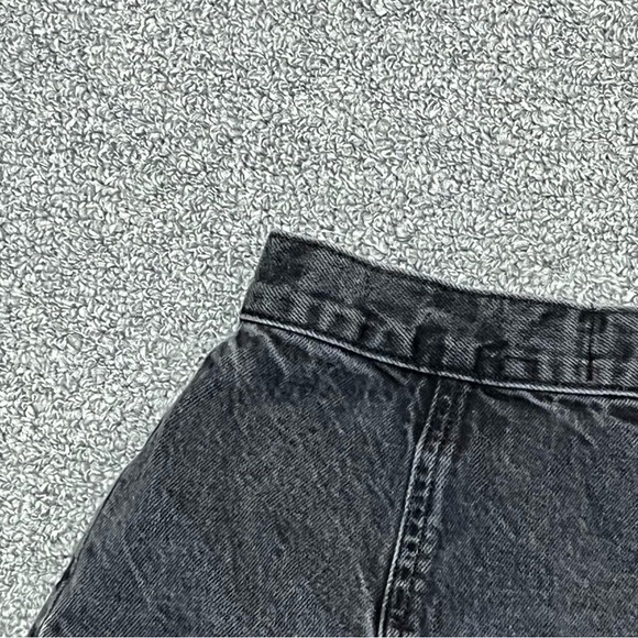 BDG Jean Mini Skirt Womens Size XS Black Front Snap Buttons Pockets - Picture 11 of 11